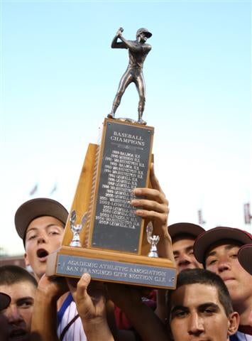 Lowell celebrates 2007 title at AT&T Park.