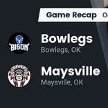 Football Game Recap: Bowlegs Bison vs. Maysville Warriors