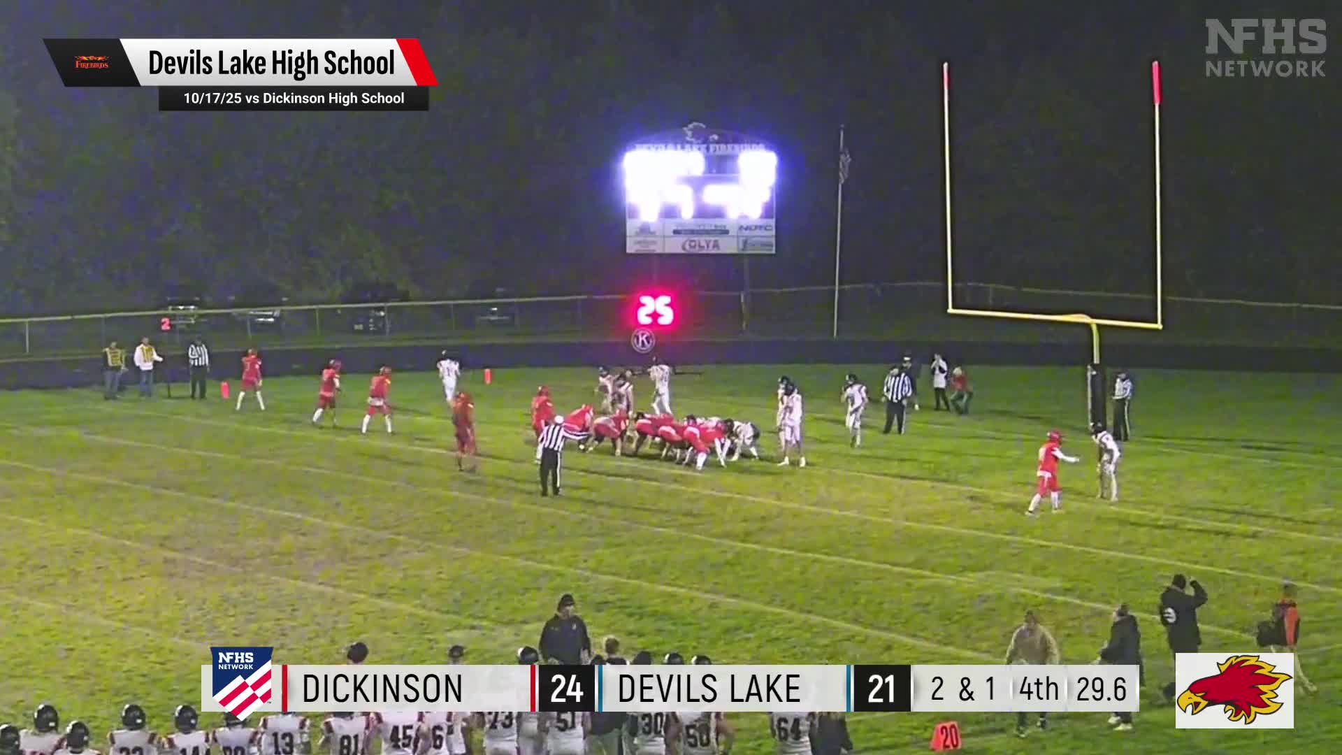 Football Recap: Devils Lake Piles Up the Points Against Grand Forks Central + How To Watch