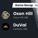 Football Game Recap: DuVal Tigers vs. Oxon Hill Clippers