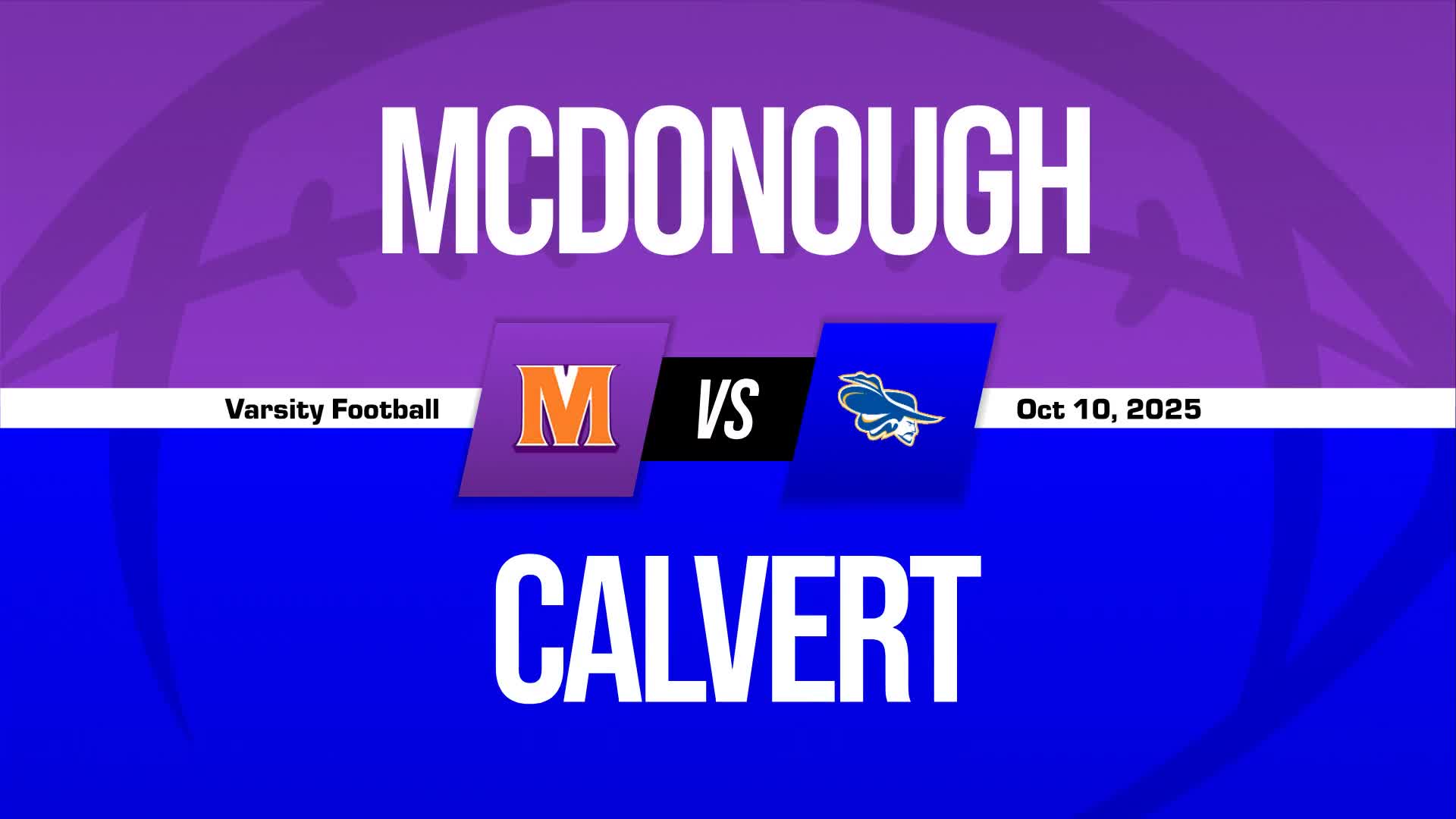 Football Game Preview: Calvert Cavaliers vs. Chopticon Braves