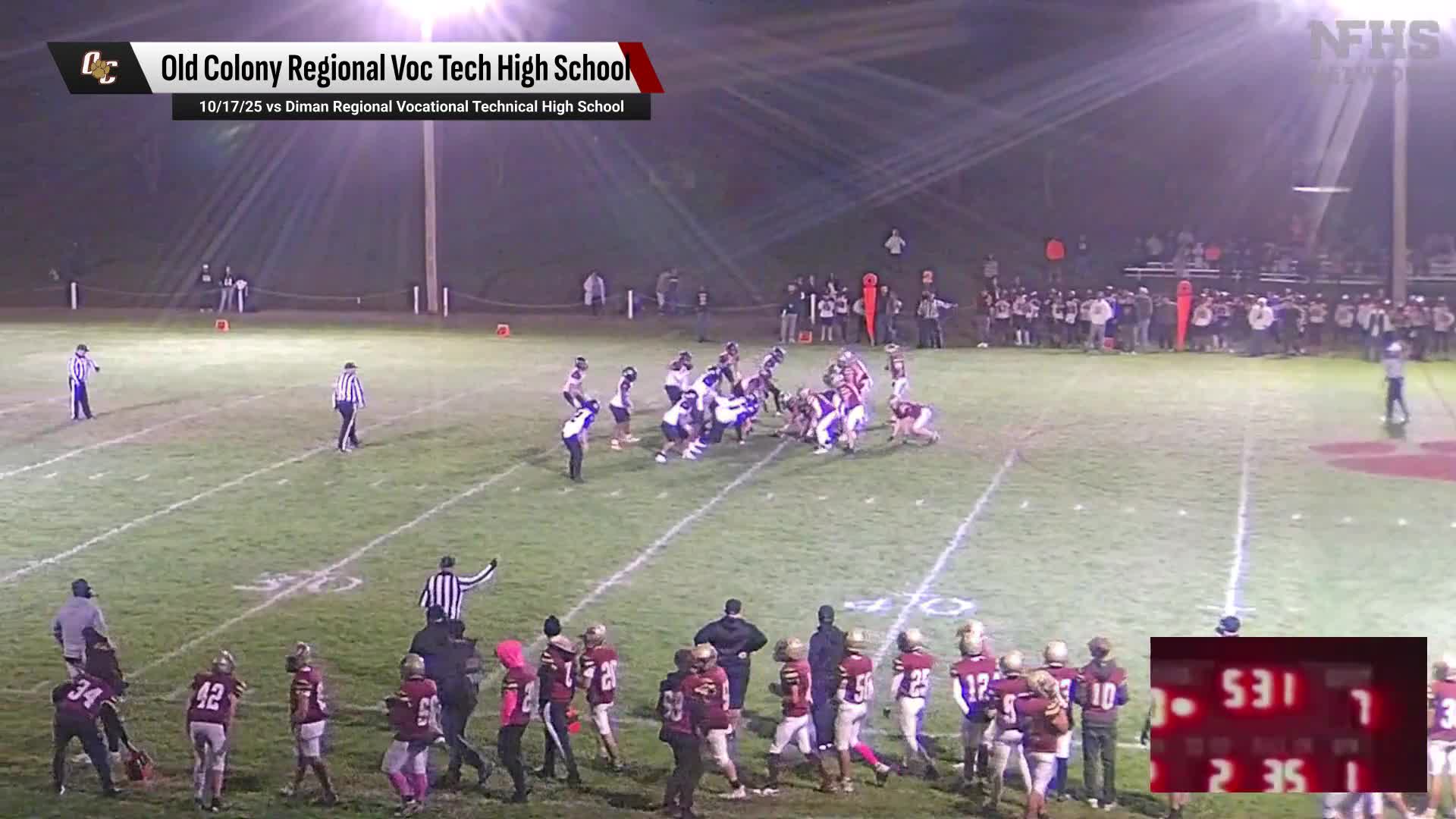 Football Recap: Old Colony RVT Takes a Loss