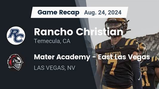 Football Game Preview: Rancho Christian Leaves Home