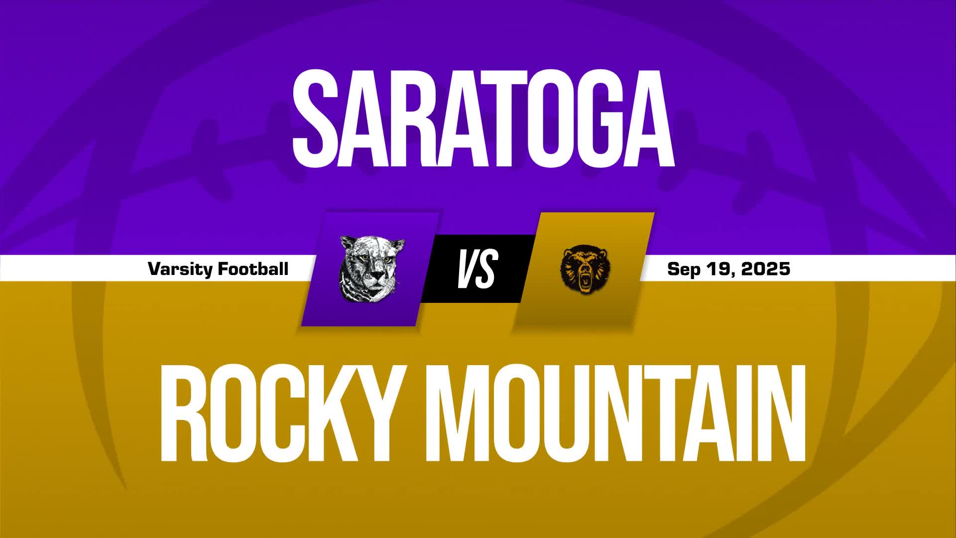 Football Game Preview: Saratoga Panthers vs. Wright Panthers + How To Watch