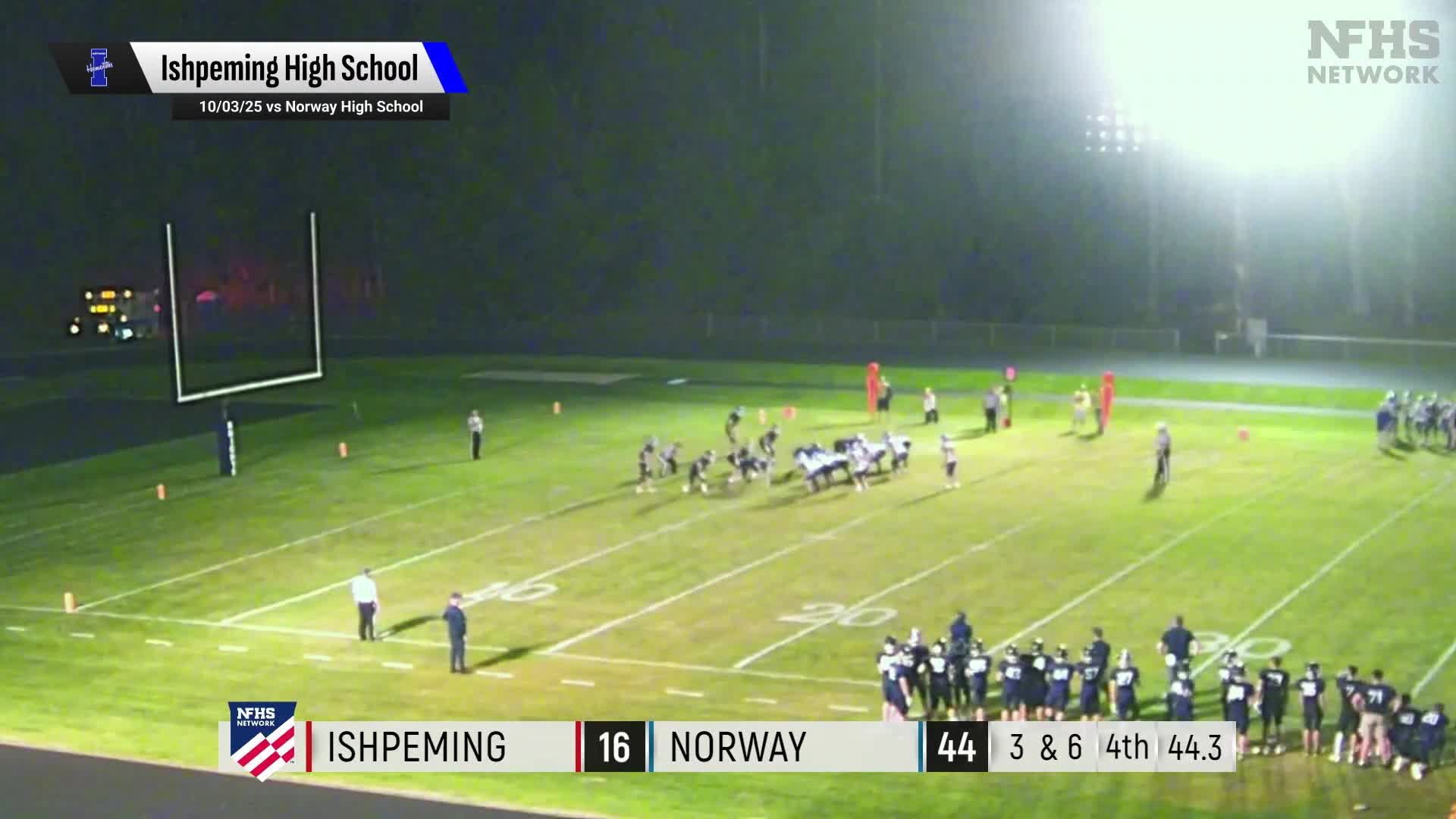 Football Recap: Pickford Piles Up the Points Against Ishpeming + How To Watch