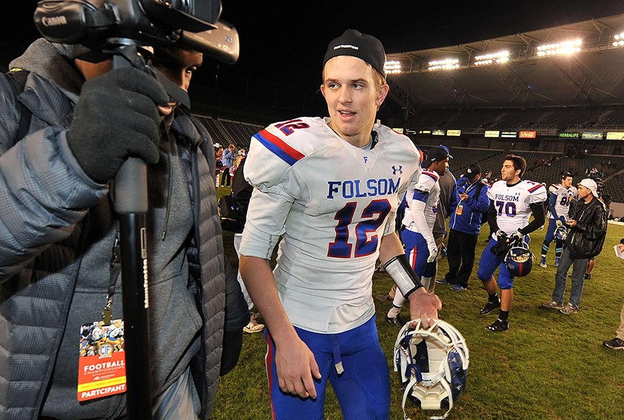 Jake Browning of California grabbed the nation's attention in 2014 when he matched a national record with 91 touchdown passes. (PHOTO: Louis Lopez)