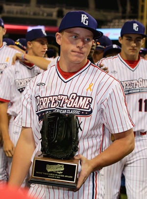 Reetz won MVP Honors at the Perfect Game All-American Classic in San Diego.