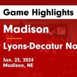 Lyons-Decatur Northeast falls despite big games from  Avery Bacon and  Tavyanna Parker