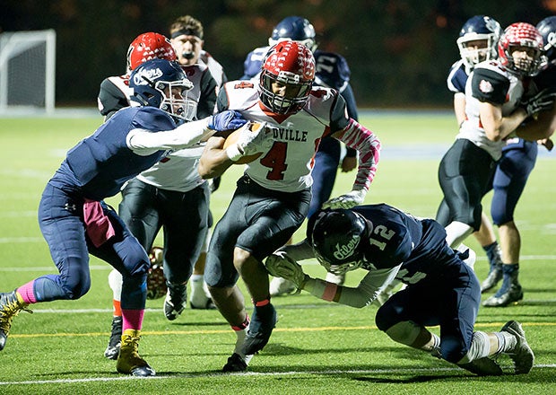 Before going on to play at Penn State and then becoming a NASCAR pit crew member, Journey Brown delivered the greatest rushing performance in high school football history as a junior at Meadville in Pennsylvania. (PHOTO: Eric Elliott)