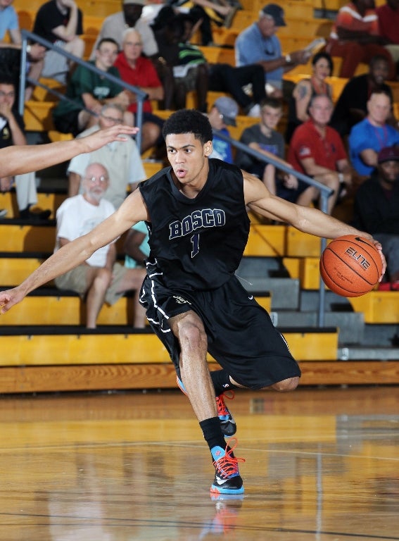 Tyler Dorsey, St. John Bosco, threw in 26 points in a 75-65 win over Denver East.
