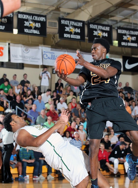 Jaylen Brown, Wheeler, had 27 points to lead his team past St. Mary-St. Vincent 74-67.
