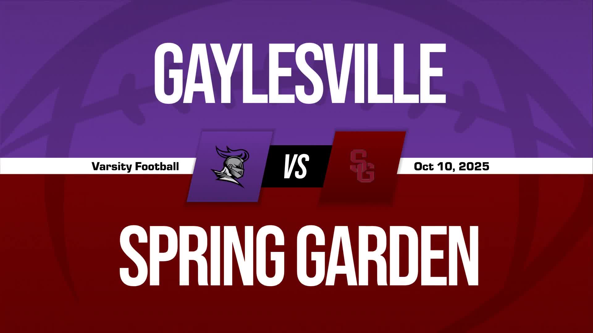 Football Recap: Spring Garden Wins Going Away Against Ider