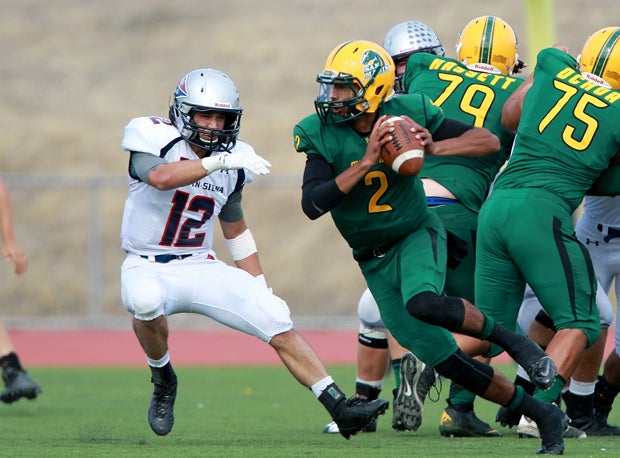 Manny Wilkins has rolled out a whole new life since his freshman year in Texas. The San Marin (Novato, Calif.) senior and Arizona State-bound quarterback has led his team to an 8-1 record en route to possible MCAL and NCS titles.