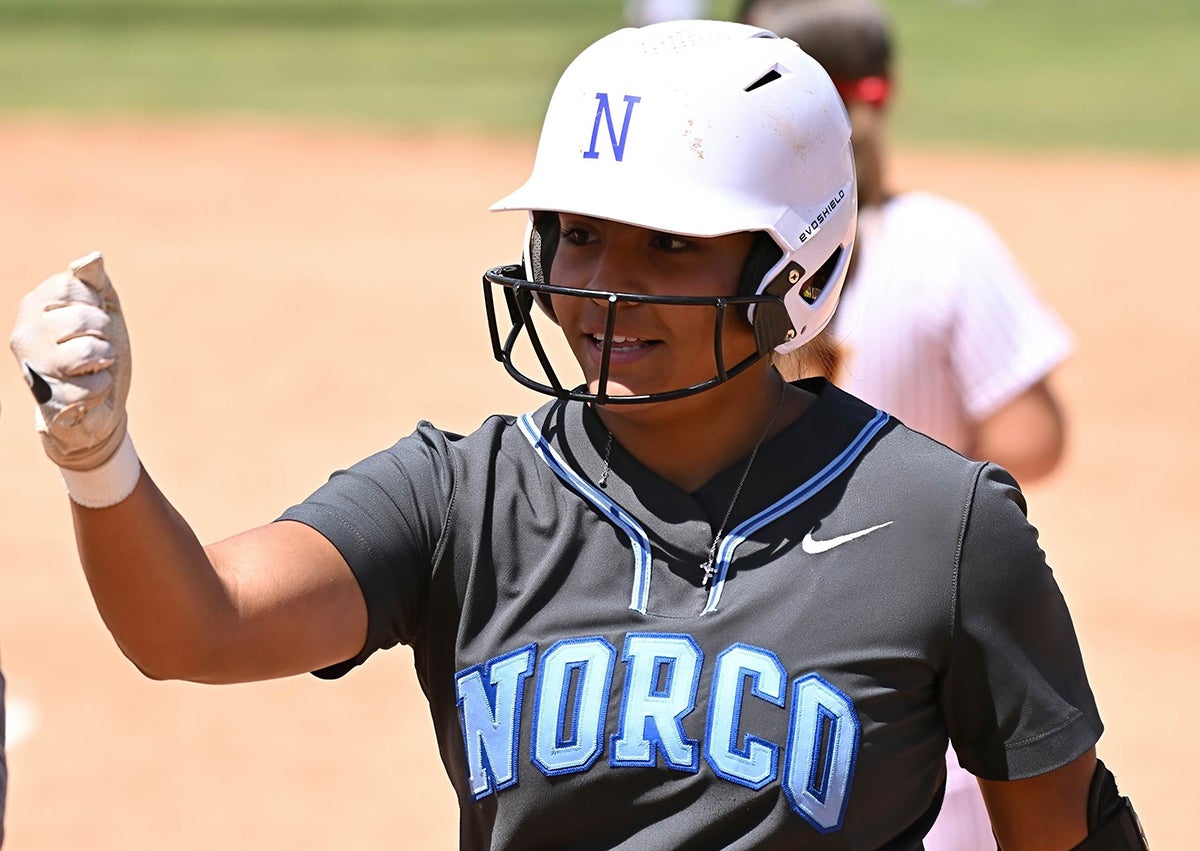 National No. 6 Norco takes on No. 16 El Modena in the Division 1 CIF Southern Section softball championship Saturday at 7 p.m. All eight Southern Section championship games will be played Friday and Saturday in Irvine. (PHOTO: Heston Quan)
