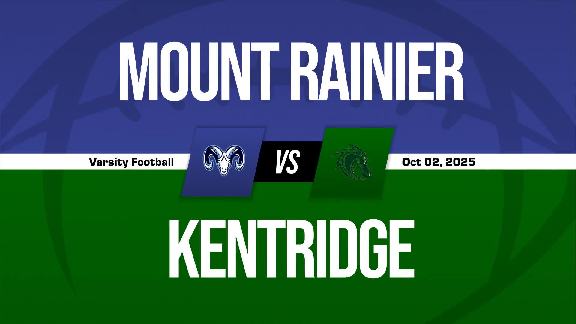 Football Recap: Mt. Rainier Gets the Win