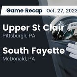 Upper St. Clair beats South Fayette for their third straight win