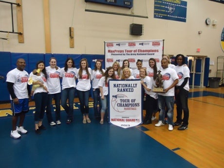 The Mead High girls basketball team was honored on the MaxPreps Tour of Champions presented by the Army National Guard.