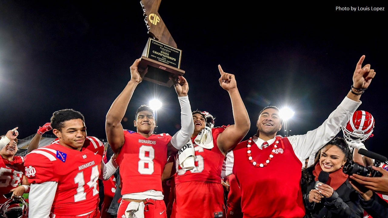 High school football Reigning MaxPreps National Champion Mater Dei