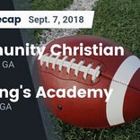 Football Game Recap: The King's Academy vs. Unity Prep Academy