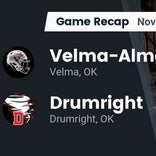 Football Game Recap: Drumright Tornadoes vs. Velma-Alma Comets