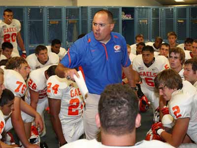 Sanchez addresses team before season-opening game with Hamilton.