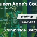 Football Game Recap: Cambridge-South Dorchester vs. Queen Anne's