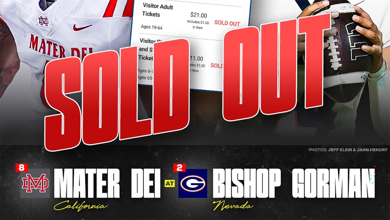 How to watch: Sold out MaxPreps Game of the Week features No. 2 Bishop Gorman vs. No. 8 Mater Dei