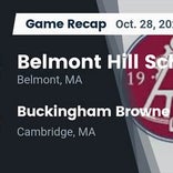 Football Game Recap: Buckingham Browne &amp; Nichols Knights vs. Belmont Hill Sextants
