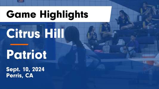 Volleyball Game Preview: Citrus Hill Hawks vs. Vista del Lago Ra