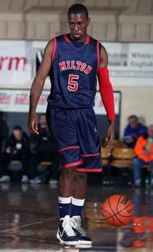 Shannon Scott's 13 points led a balanced Milton effort Monday against Norfolk Christian.