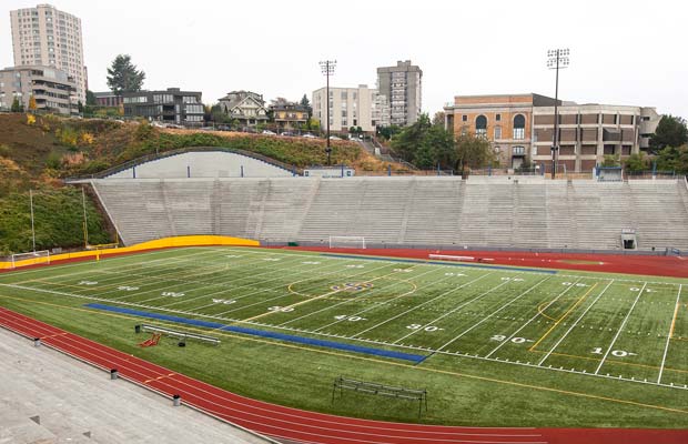 The school underwent a major renovation and seismic upgrade in 2005-06. Students were temporarily relocated to the old site of Mount Tahoma High School, seven miles away.