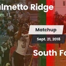Football Game Recap: South Fort Myers vs. Palmetto Ridge