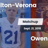 Football Game Recap: Owen County vs. Walton-Verona
