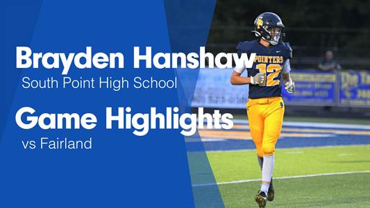 Brayden Hanshaw Game Report: @ Minford