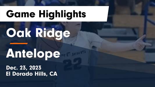 Antelope vs. Cosumnes Oaks