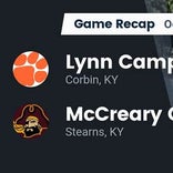 Football Game Recap: Lynn Camp Wildcats vs. McCreary Central Raiders