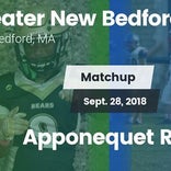Football Game Recap: Greater New Bedford RVT vs. Apponequet Regi