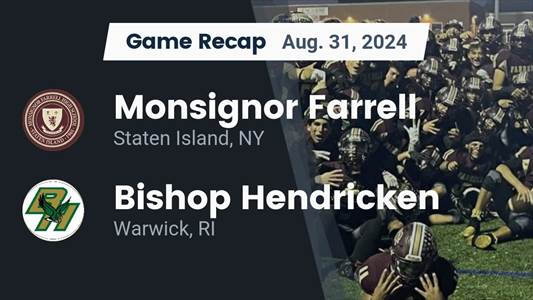 Football Game Preview: Bishop Hendricken Heads Out