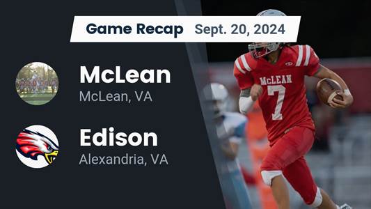 Football Recap: Mclean Finds Home Field Redemption Against Ediso