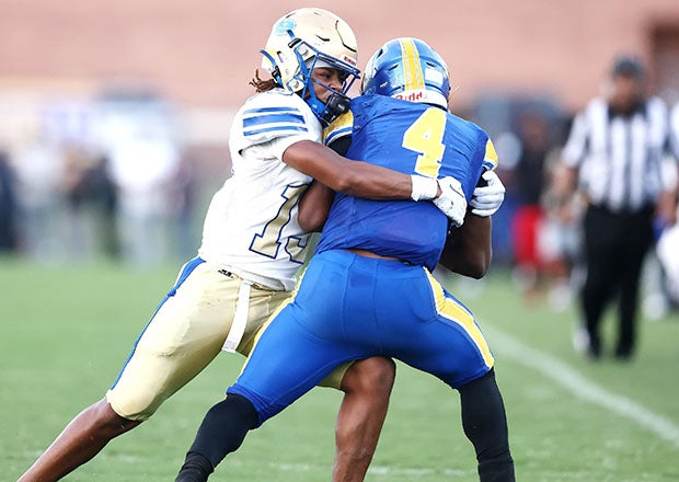Phoebus gained national headlines last week after winning a playoff game 104-0. But the Phantoms also deserve praise for having one of the nation's stingiest defenses, allowing a total of 10 points all season. (Photo: Dan Trevino)