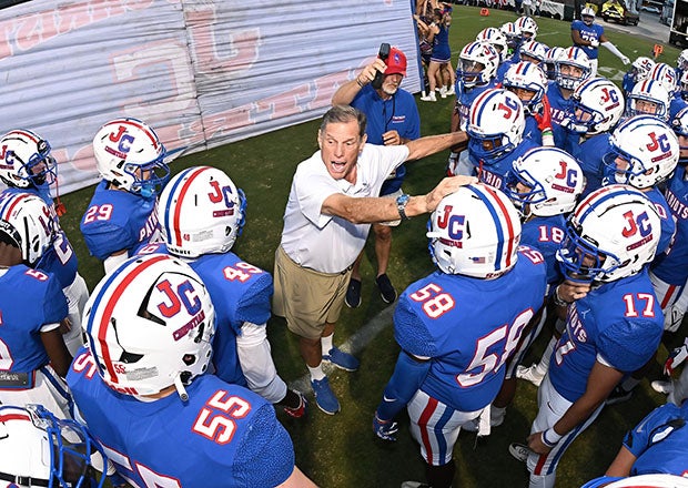 Many media outlets are reporting that J.T. Curtis is still a week away from potentially breaking the all-time record for coaching wins but Kevin Askeland of MaxPreps believes otherwise. (Photo: Parker Waters)