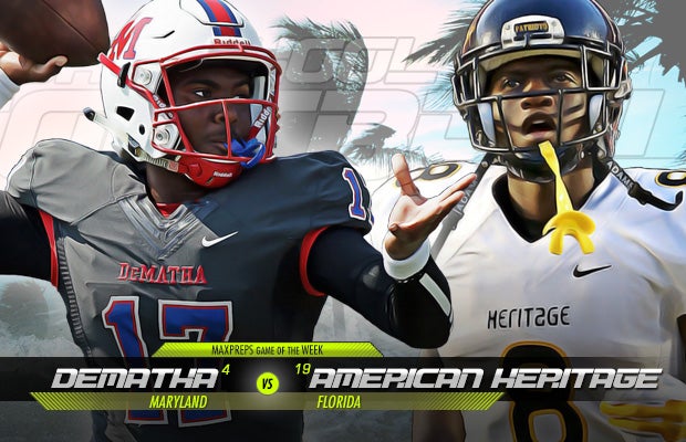 DeMatha takes on American Heritage in one of the MaxPreps Top 10 Games of the Week.