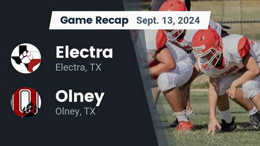 Football Recap: Electra Skates Past Olney with Ease