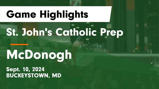 Volleyball Game Preview: St. John's Catholic Prep Plays at Home