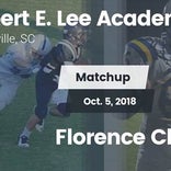 Football Game Recap: Florence Christian vs. Lee Academy