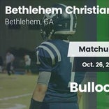 Football Game Recap: Bethlehem Christian Academy vs. Bulloch Aca
