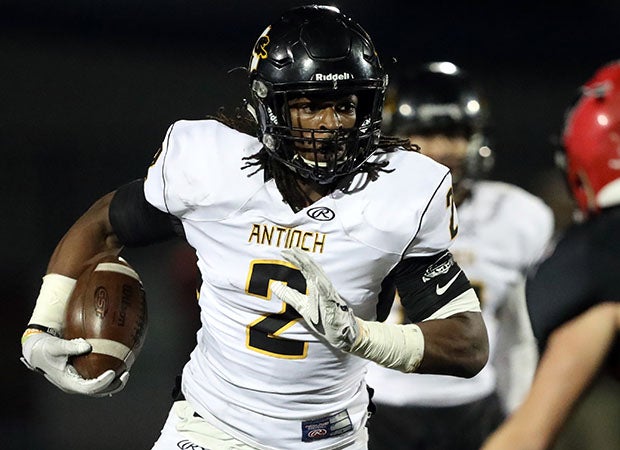 Najee Harris of Antioch is entering his second season in the NFL after rushing for 1,200 yards as a rookie.
