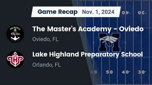 Football Recap: Master's Academy Finds Playoff Glory Versus Lake
