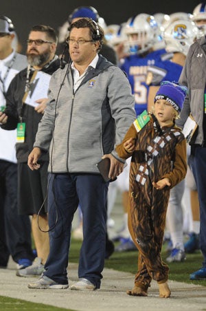 Patrick Walsh with his son Charlie.