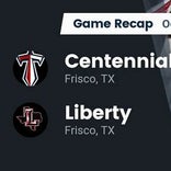 Football Game Recap: Liberty Redhawks vs. Centennial Titans